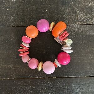 Cake by the Ocean Multicolored Beaded Bracelet